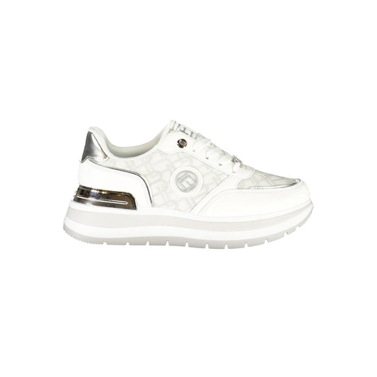Laura Biagiotti White Polyester Women Sneaker Laura Biagiotti Beige