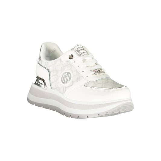 Laura Biagiotti White Polyester Women Sneaker Laura Biagiotti Beige