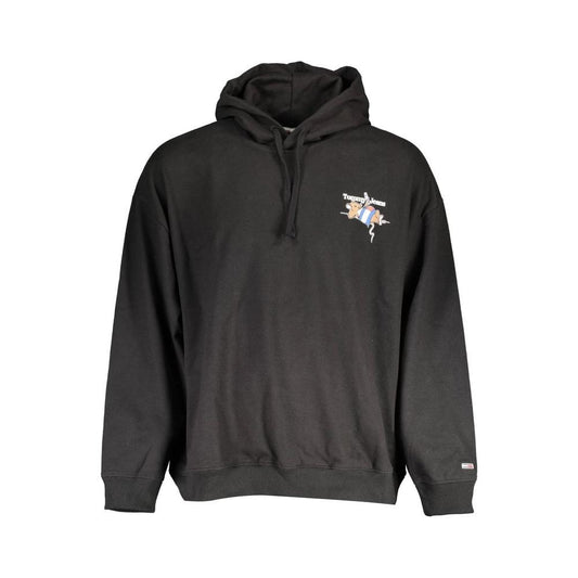 Tommy Hilfiger Black Cotton Men Sweater