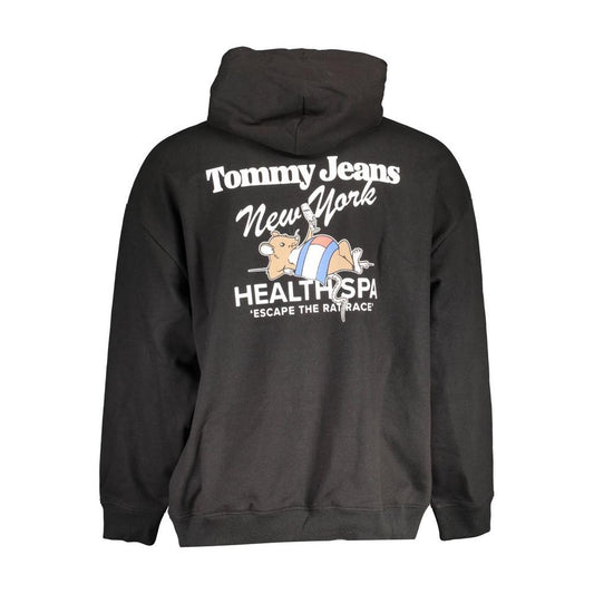 Tommy Hilfiger Black Cotton Men Sweater