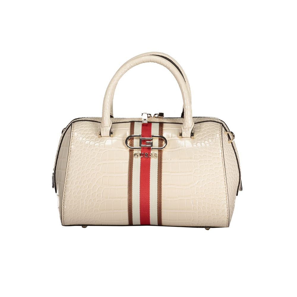Front view with bag zipped and handles upright.