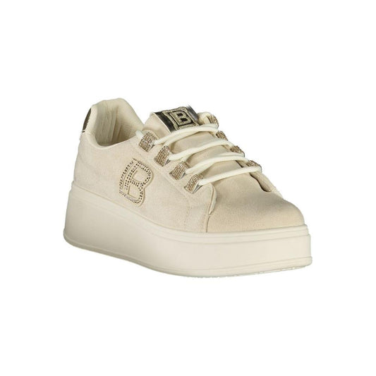Laura Biagiotti Beige Polyester Women Sneaker