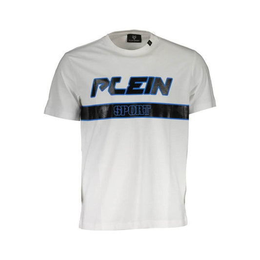 Plein Sport White Cotton Men T-Shirt
