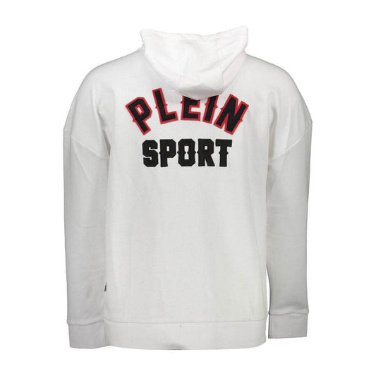 Plein Sport White Cotton Men Sweater