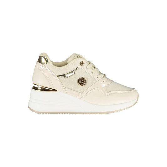 Laura Biagiotti Beige Synthetic Women Sneaker