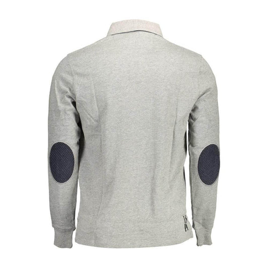 U.S. POLO ASSN. Gray Cotton Men Polo Shirt