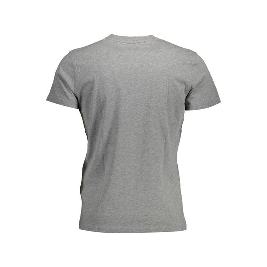 La Martina Gray Cotton Men T-Shirt