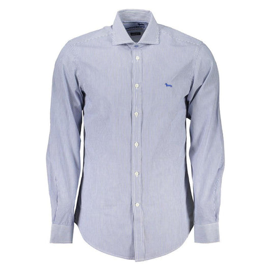 Harmont & Blaine Elegant Blue Organic Cotton Shirt