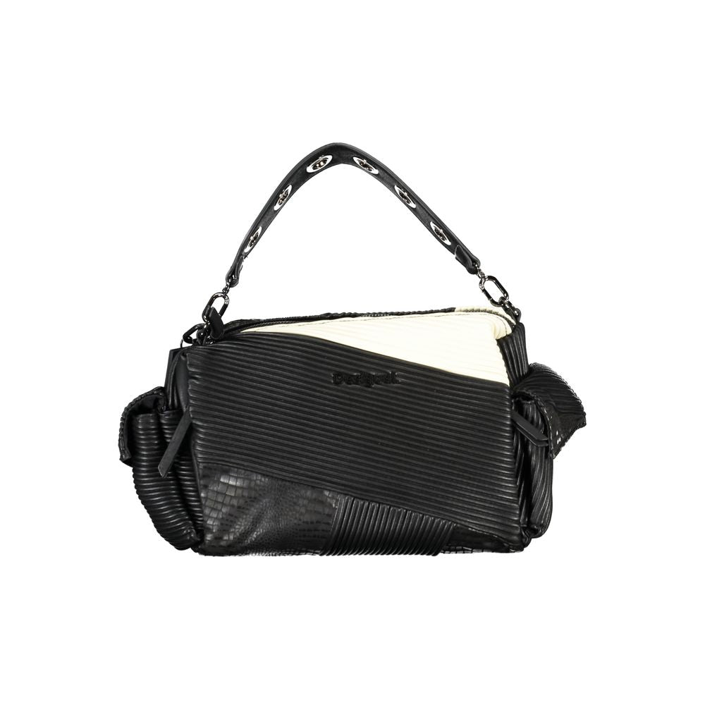 Front view with bag zipped and handles upright.
