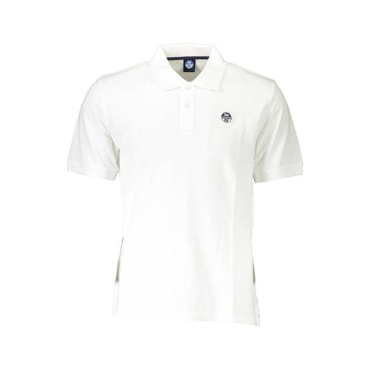 North Sails White Cotton Men Polo Shirt
