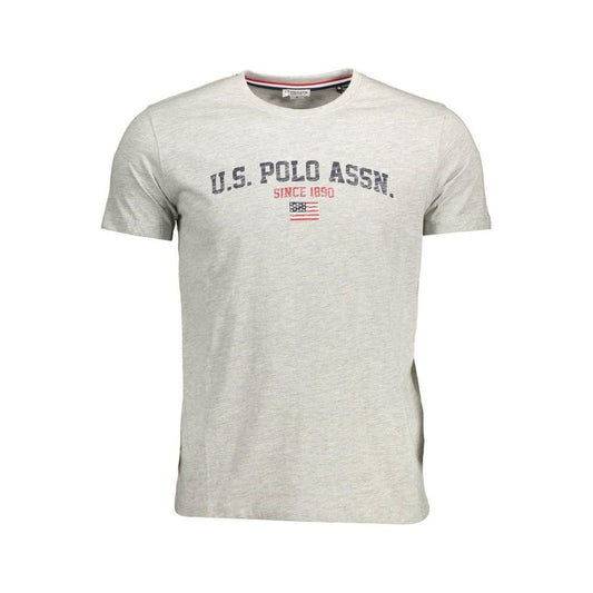 U.S. POLO ASSN. Gray Cotton Men T-Shirt