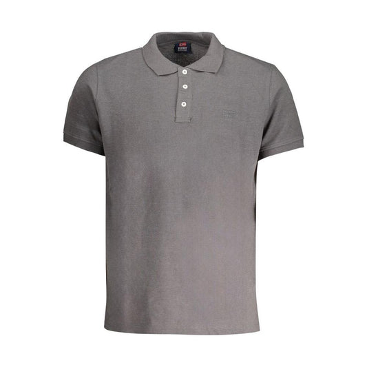 Norway 1963 Gray Cotton Men Polo Shirt