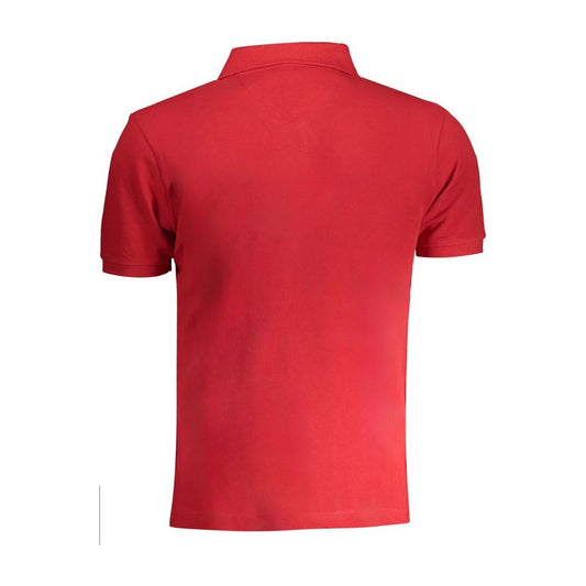 La Martina Red Cotton Polo Shirt