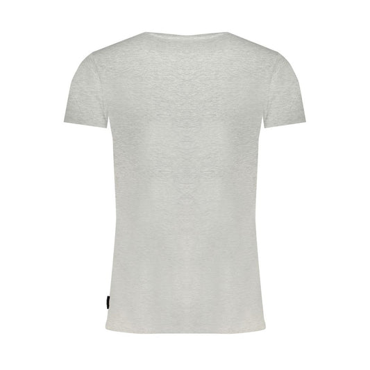 Gaudi Gray Cotton Men T-Shirt