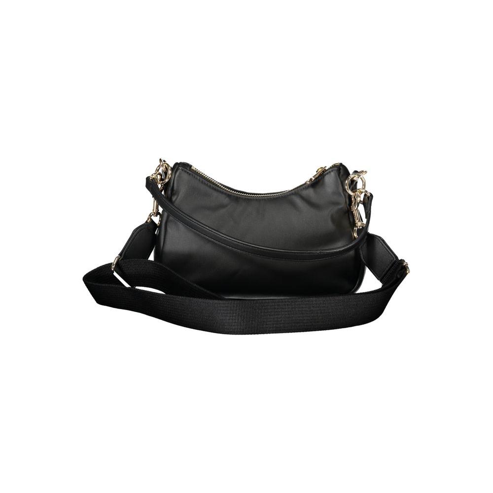 Front view with bag zipped and handles upright.