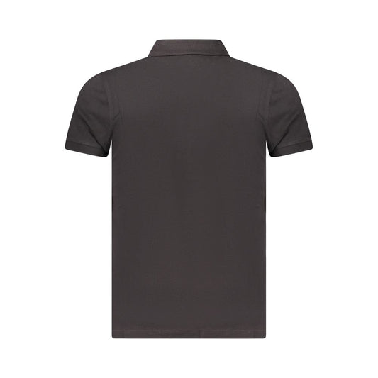 Tommy Hilfiger Black Cotton Men Polo Shirt