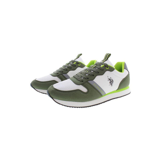 U.S. POLO ASSN. Green Polyester Men Sneaker