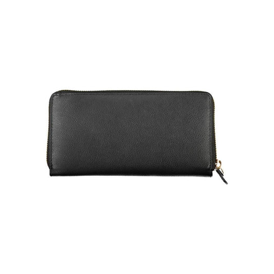 Mario Valentino Black Polyethylene Wallet VA-22537