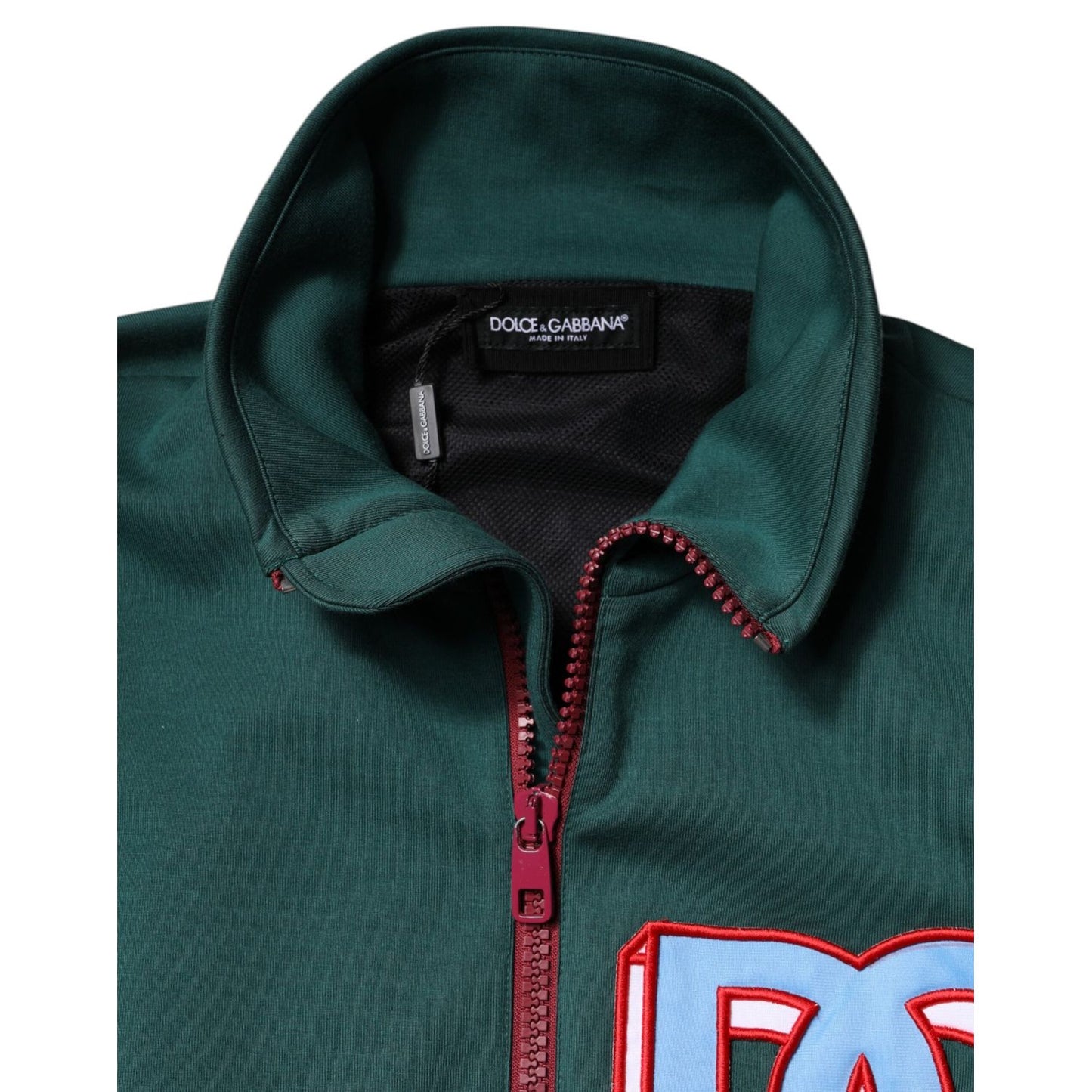 Dolce & Gabbana Multicolor Cotton Logo Full Zip Jacket TSH90299-52