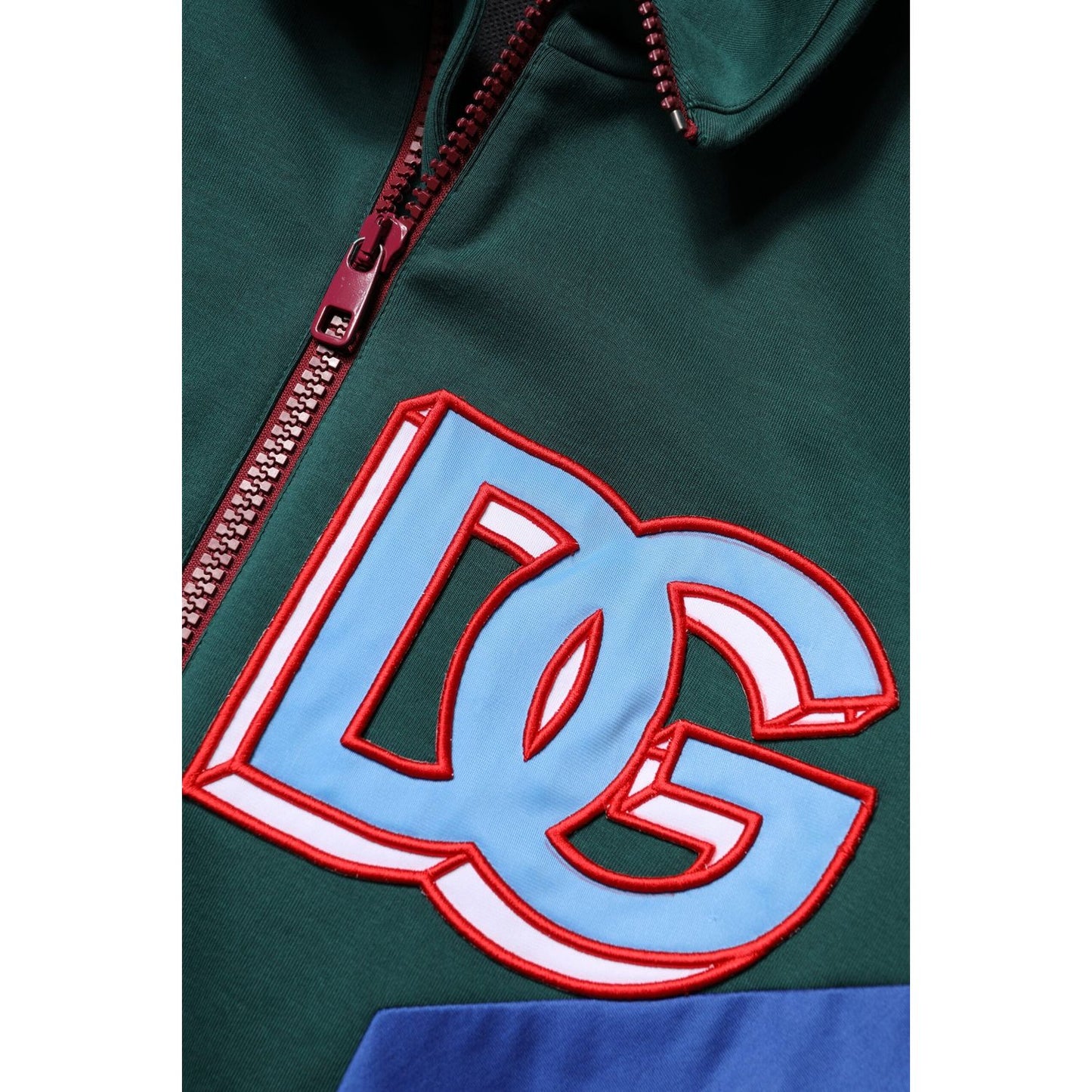 Dolce & Gabbana Multicolor Cotton Logo Full Zip Jacket TSH90299-52