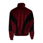Dolce & Gabbana Red Black Cotton Logo FullZip Bomber Jacket TSH90304-52