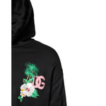 Dolce & Gabbana Black Embroidery Hooded Sweatshirt Sweater TSH90276-54