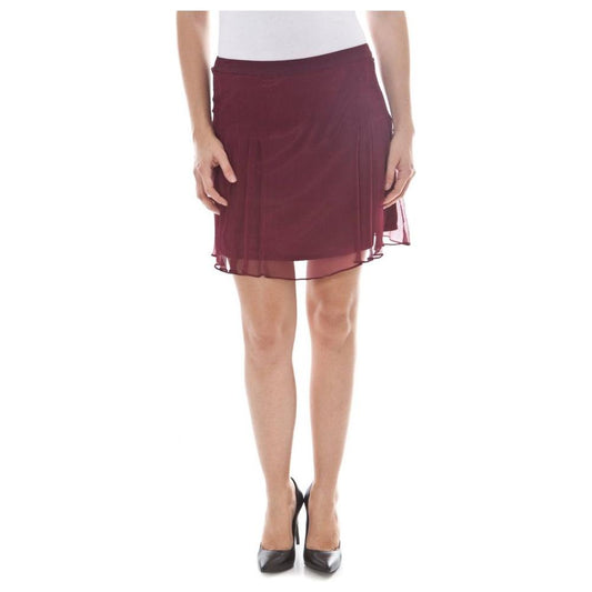 John Galliano Red Silk Women Skirt