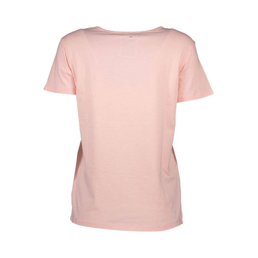 Silvian Heach Pink Cotton Women T-Shirt