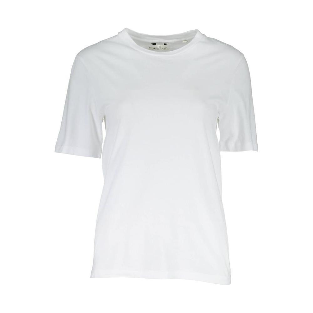 Gant White Cotton Men T-Shirt GA-4075-XS