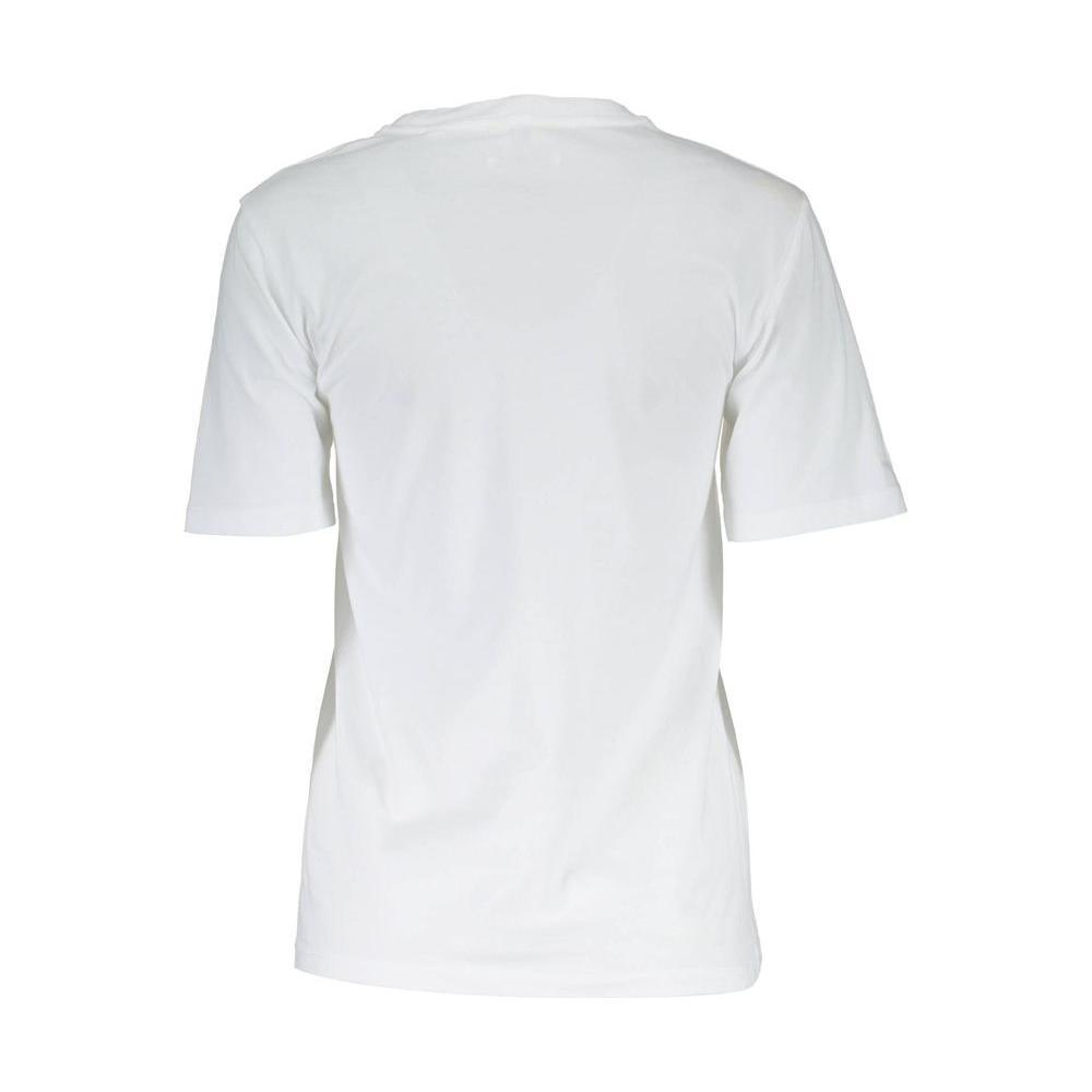 Gant White Cotton Men T-Shirt GA-4075-XS