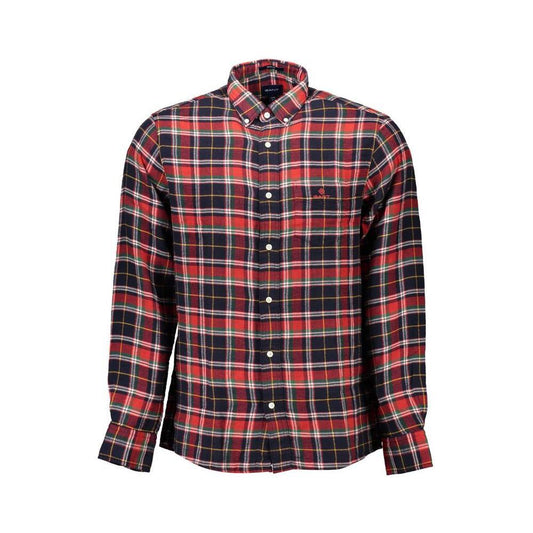 Gant Red Cotton Men Shirt GA-9076-S