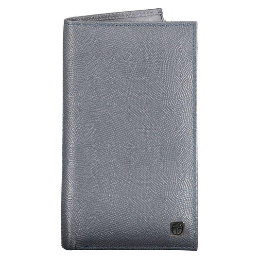 Sergio Tacchini Blue Leather Men Wallet