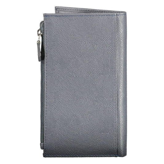 Sergio Tacchini Blue Leather Men Wallet