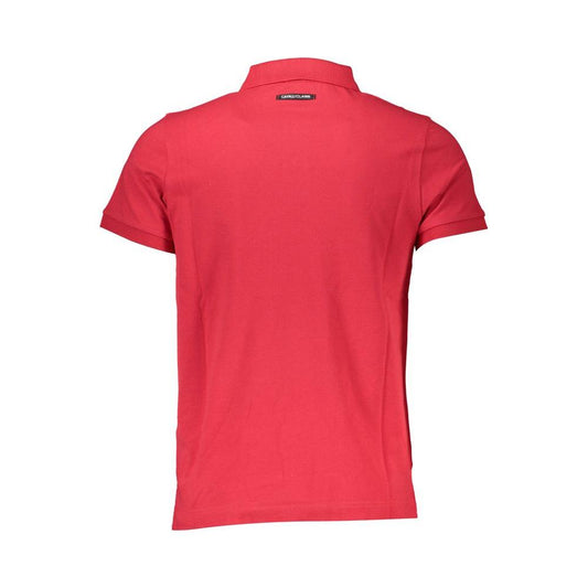 Cavalli Class Red Cotton Men Polo Shirt