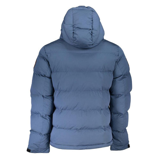 Napapijri Blue Polyester Men Jacket
