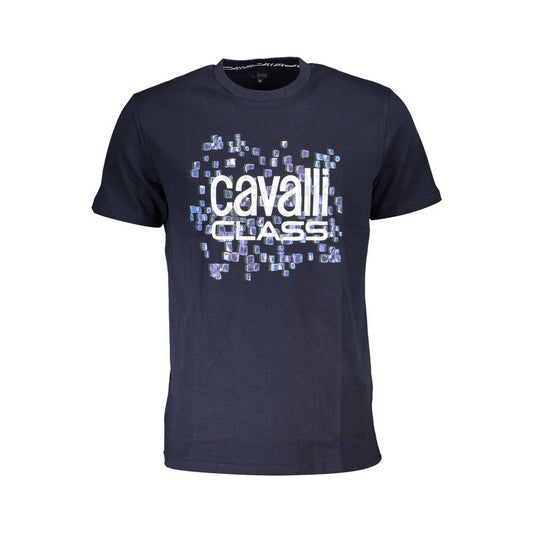 Cavalli Class Blue Cotton T-Shirt