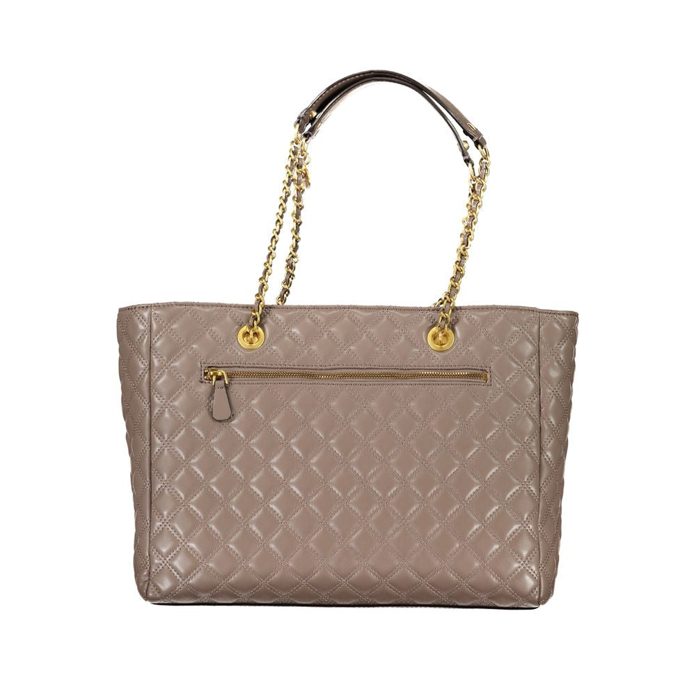 Front view with bag zipped and handles upright.