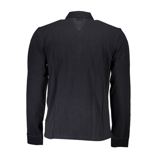 Napapijri Black Cotton Men Polo Shirt NA-25098-S