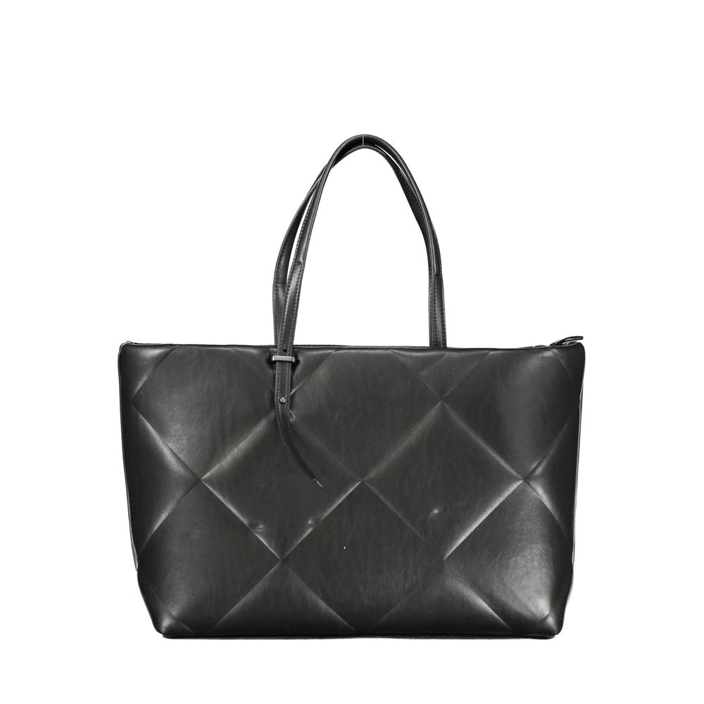 Front view with bag zipped and handles upright.