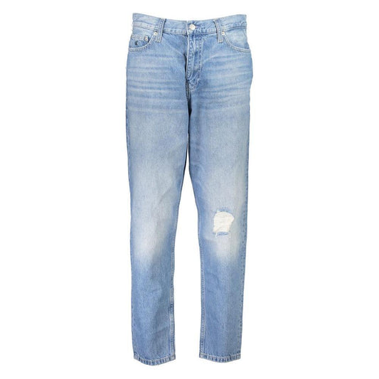 Calvin Klein Light Blue Cotton Women Jeans CA-27404-W30