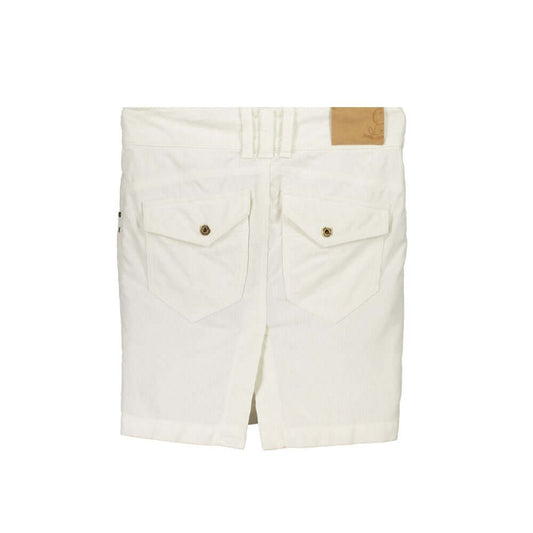 Patrizia Pepe White Cotton Skirt