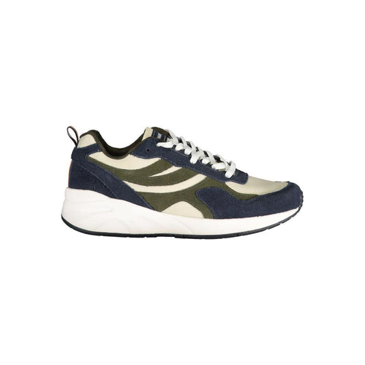 K-WAY Sleek Blue Sneakers with Contrast Details