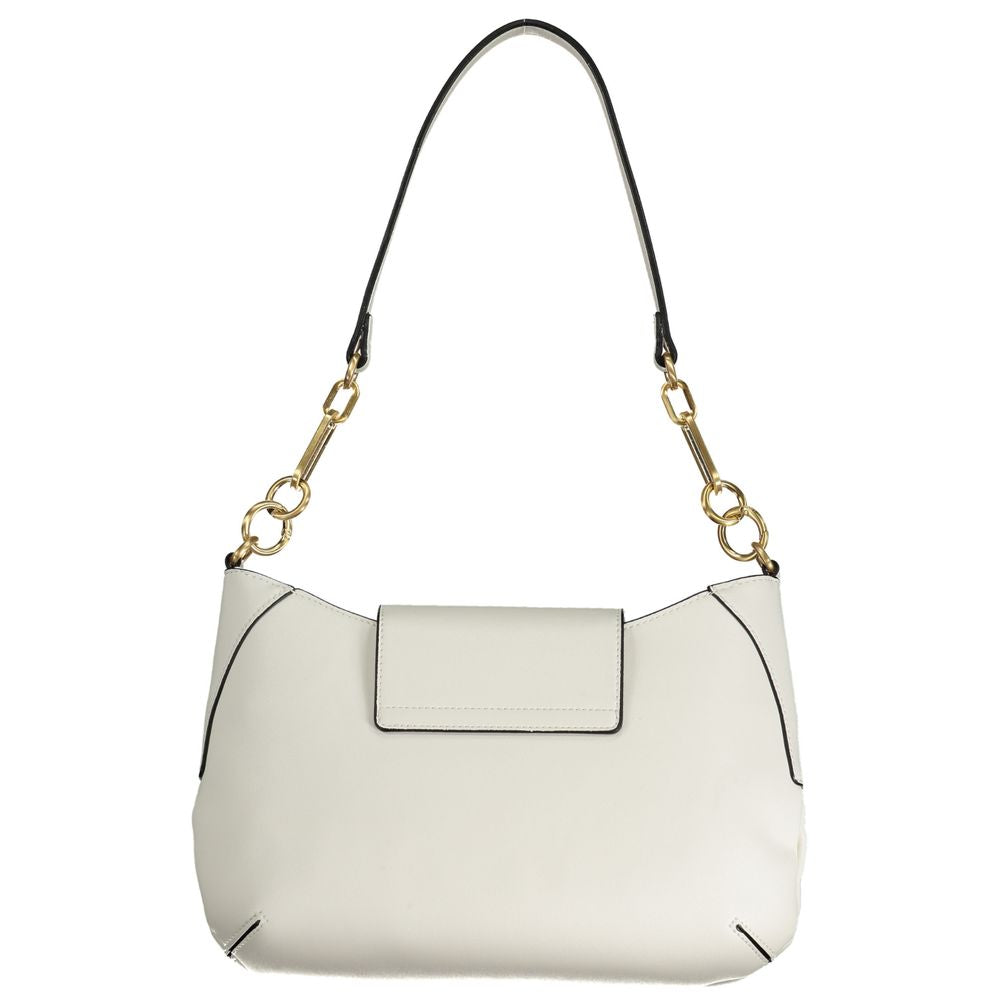 Front view with bag zipped and handles upright.