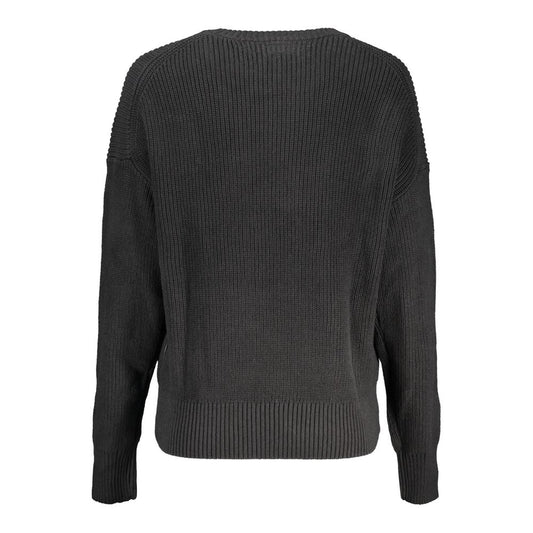Guess Jeans Black Cotton Sweater