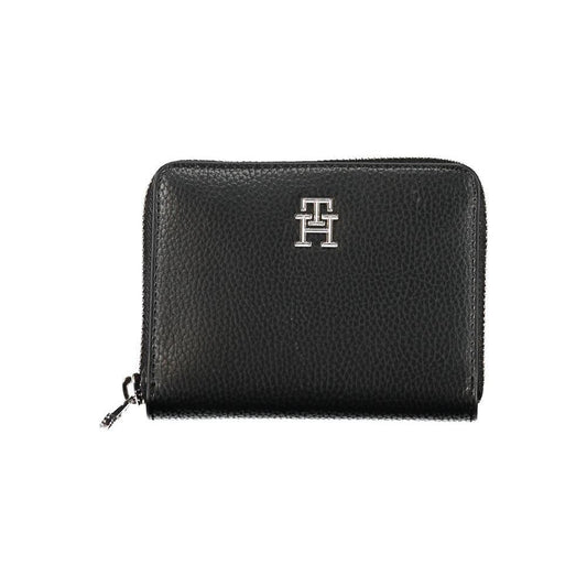 Tommy Hilfiger Elegant Black Polyethylene Wallet TO-27520