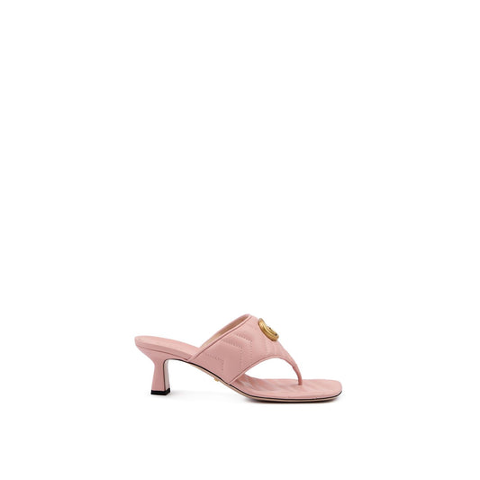 Gucci Mystic Pink Nappa Charlotte Leather Sandals