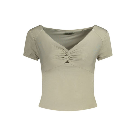 Guess Jeans Green Modal Tops & T-Shirt GU-35564-S