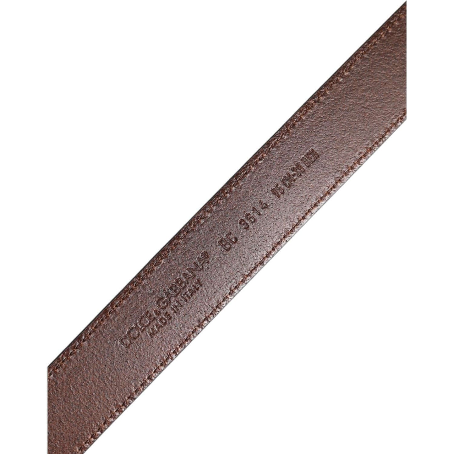 Dolce & Gabbana Green Classic Leather Metal Buckle Belt BEL9445-95