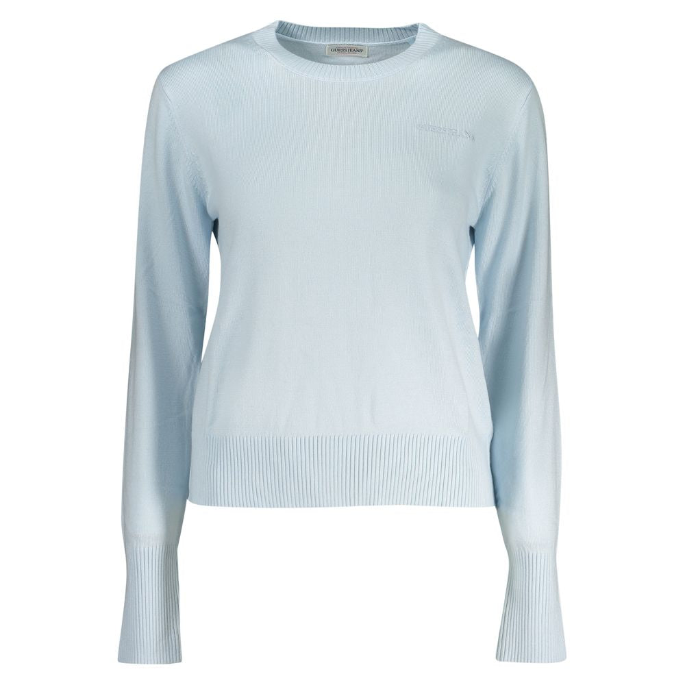 Guess Jeans Light Blue Polyester Women Sweater GU-35180-XS
