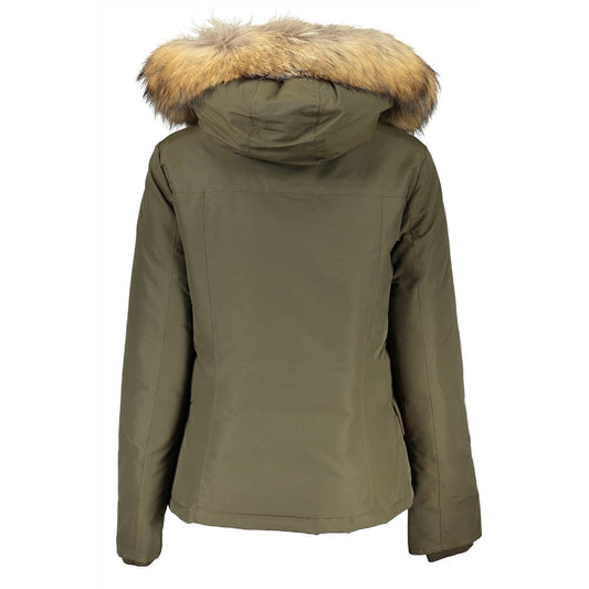 Woolrich Green Cotton Jackets & Coat WO-24337-S